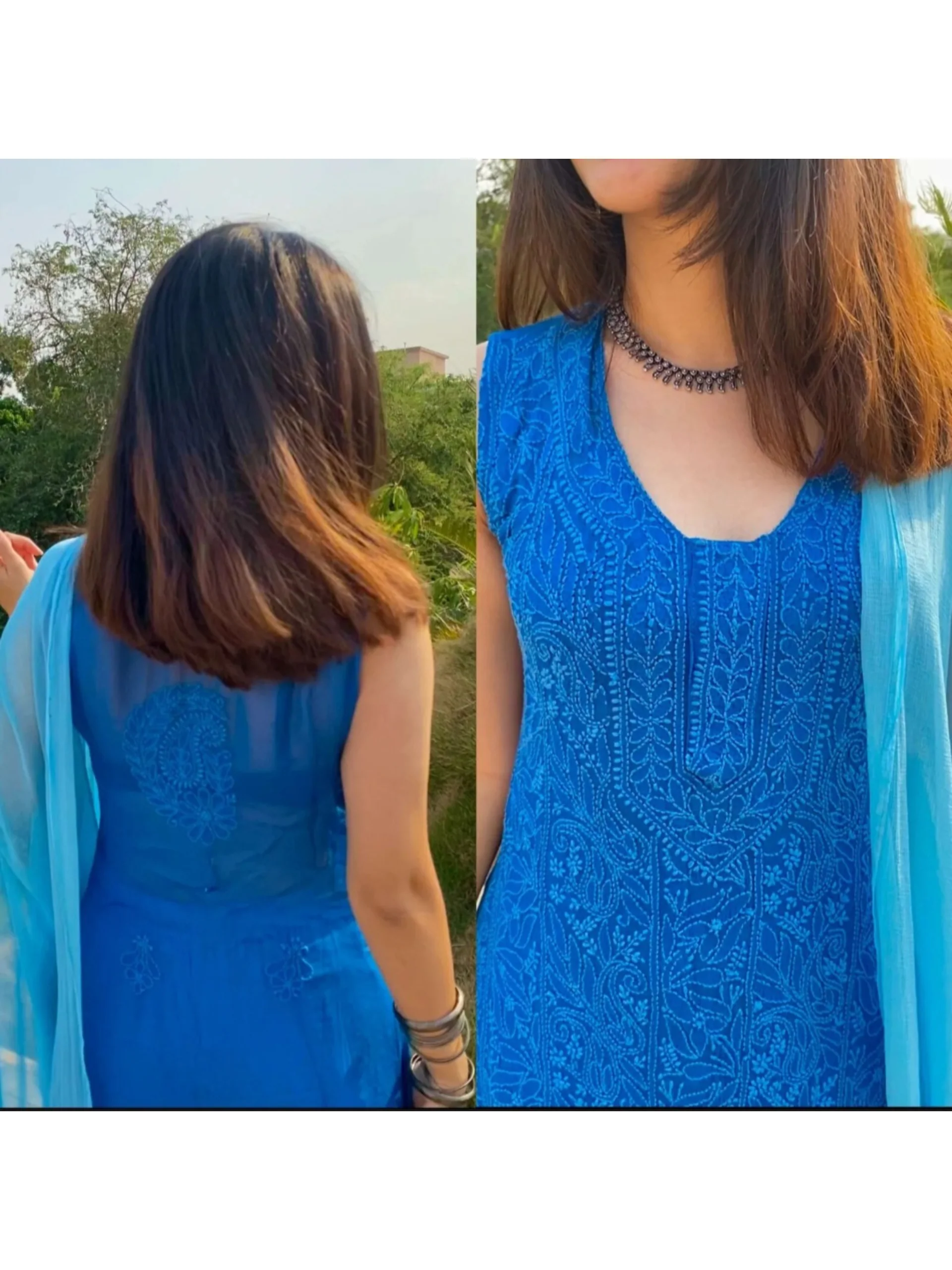 Island Paradise Chikankari Kurta Set - Image 3