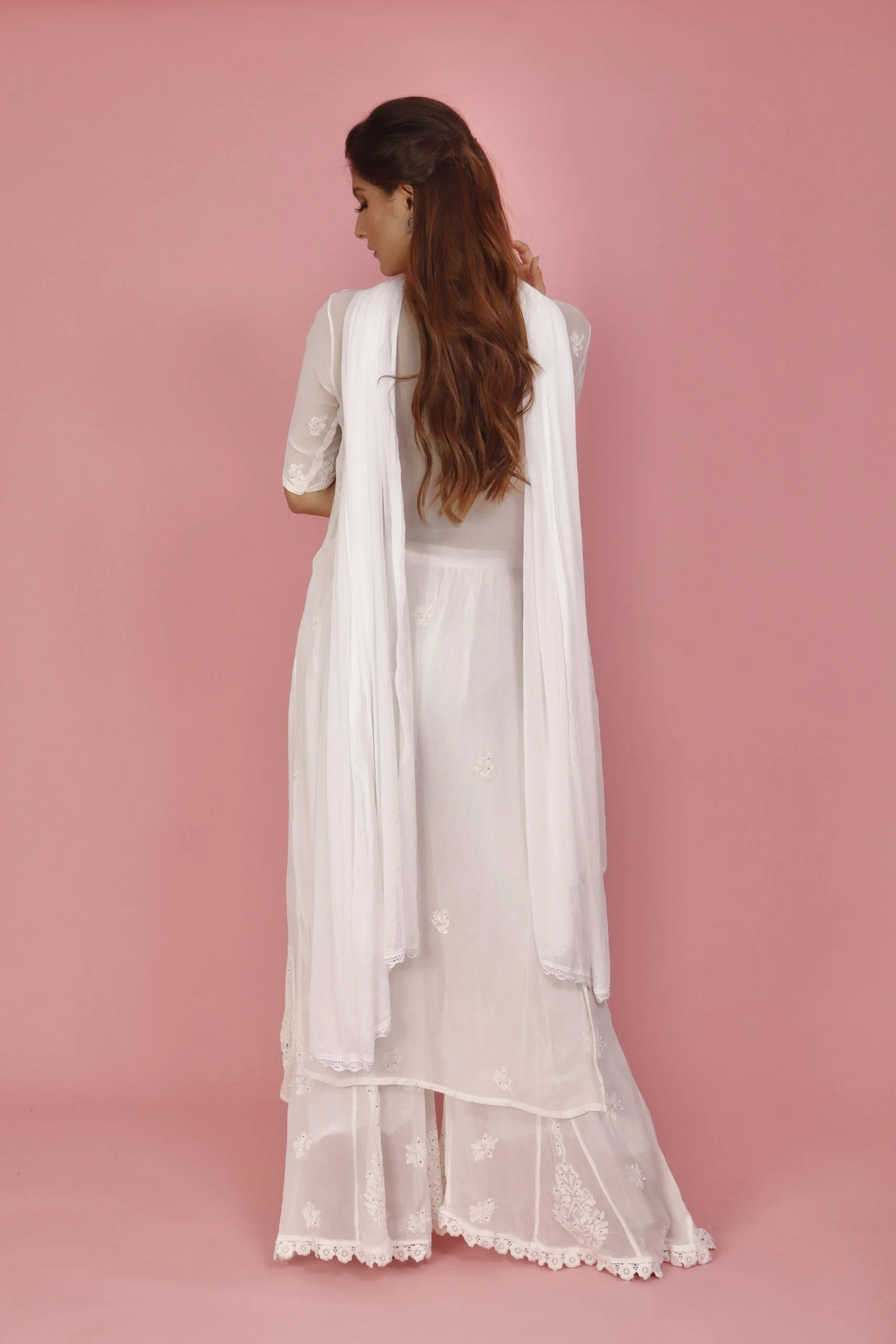 Ivy Chikankari Sharara Kurta Set - Image 3