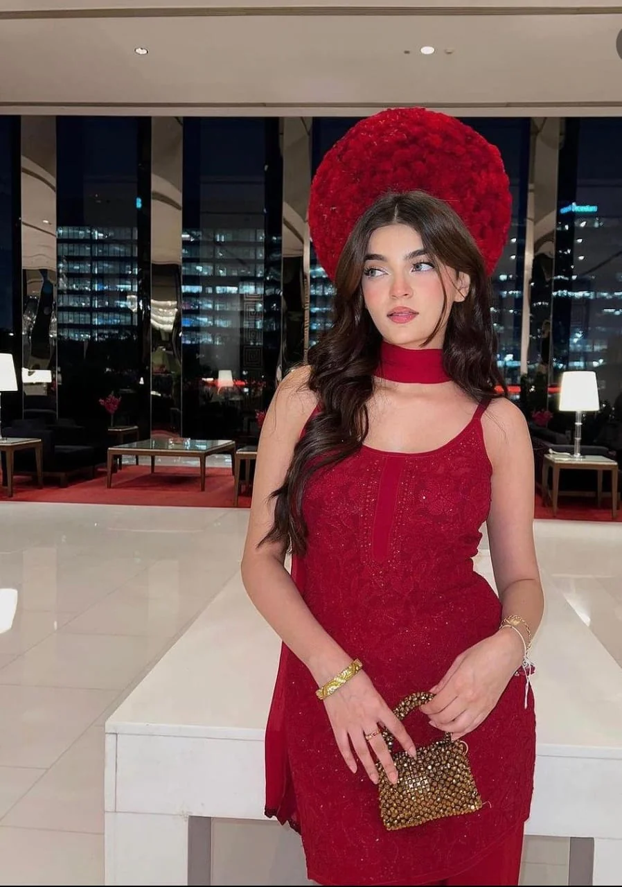 Scarlet Red Chikankari Kurta - Image 9