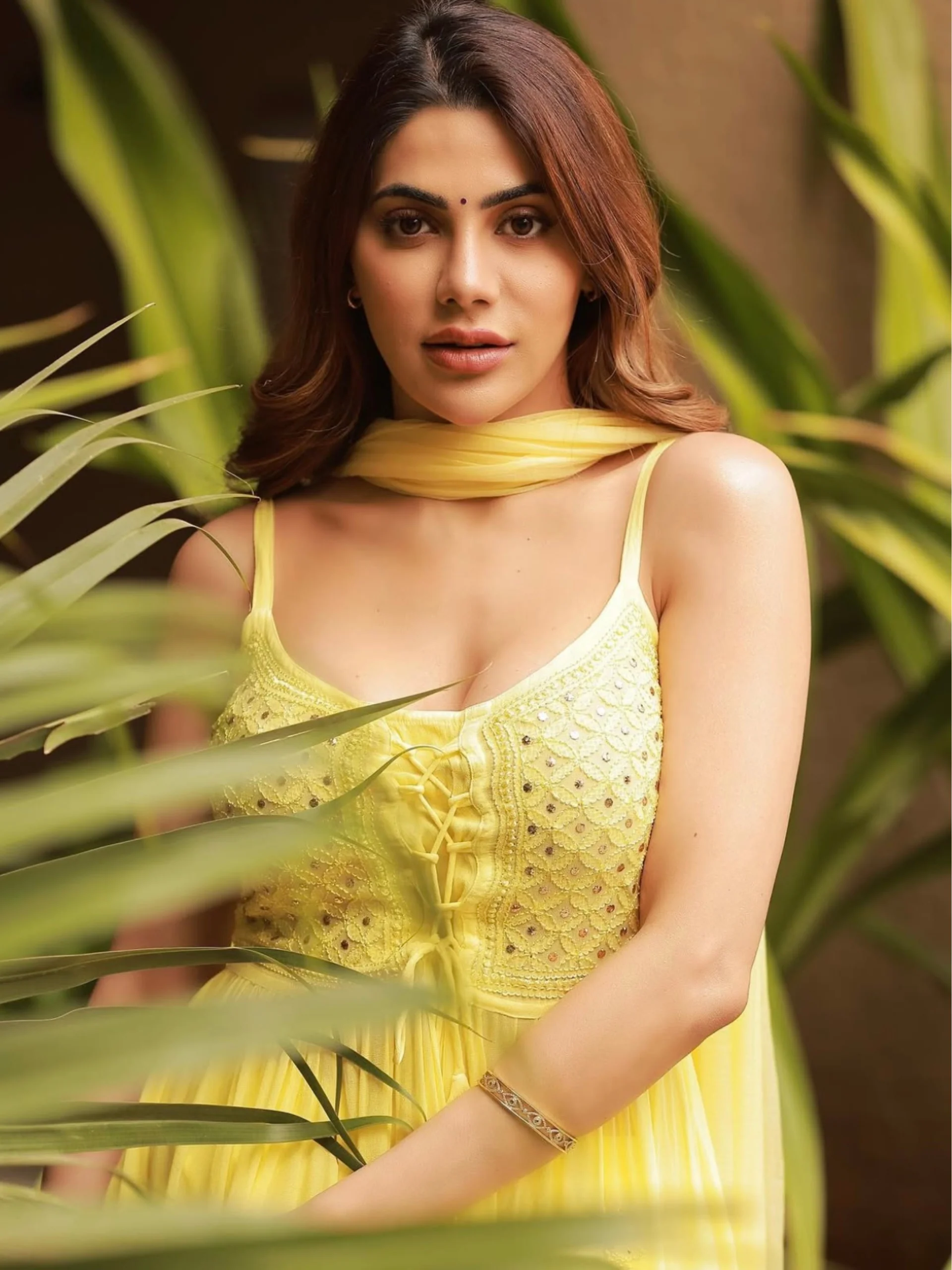 Sugar Cookie Anarkali Chikankari Kurta Set - Image 7